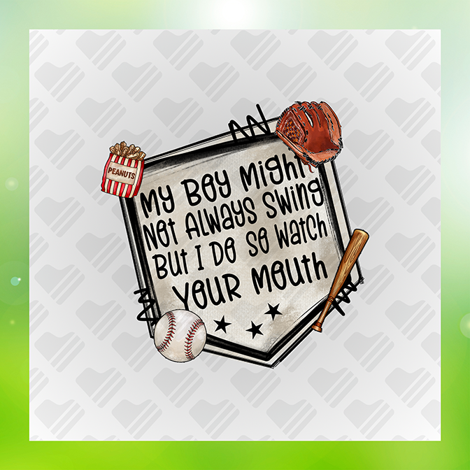 My Boy Might Not Always Swing Sticker