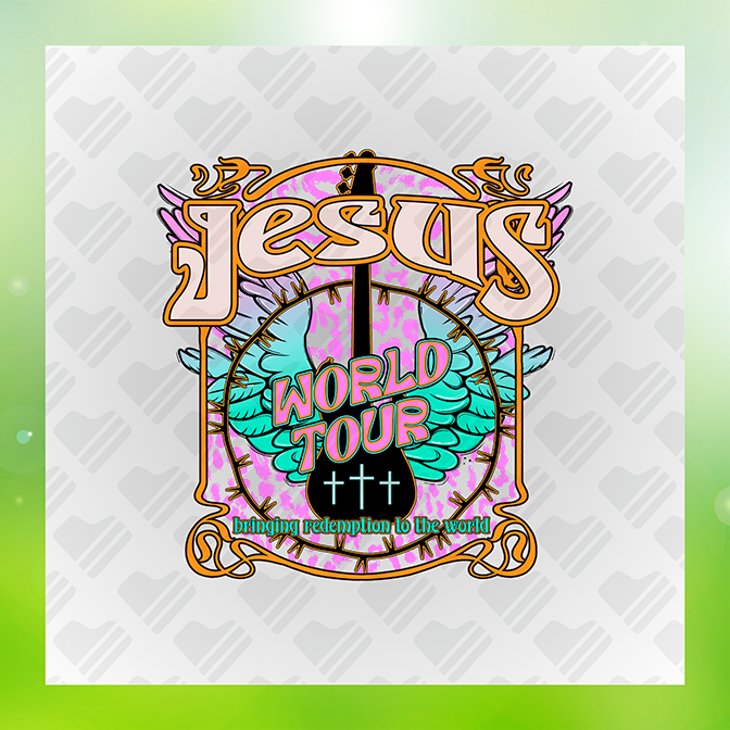 Jesus World Tour Sticker