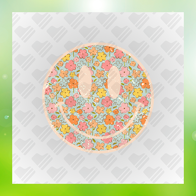 Emoji Flowers Design Sticker