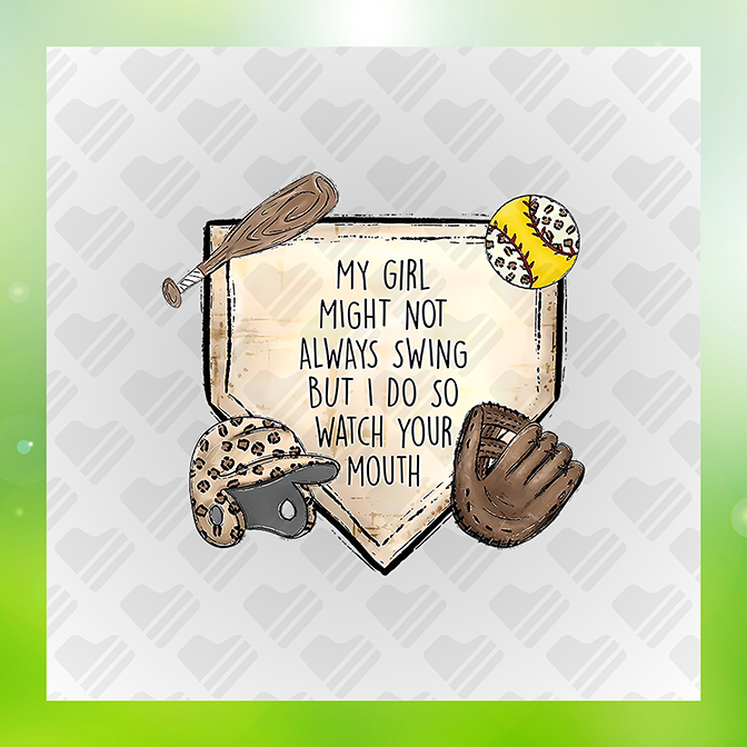 My Girl Might Not Always Swing Sticker