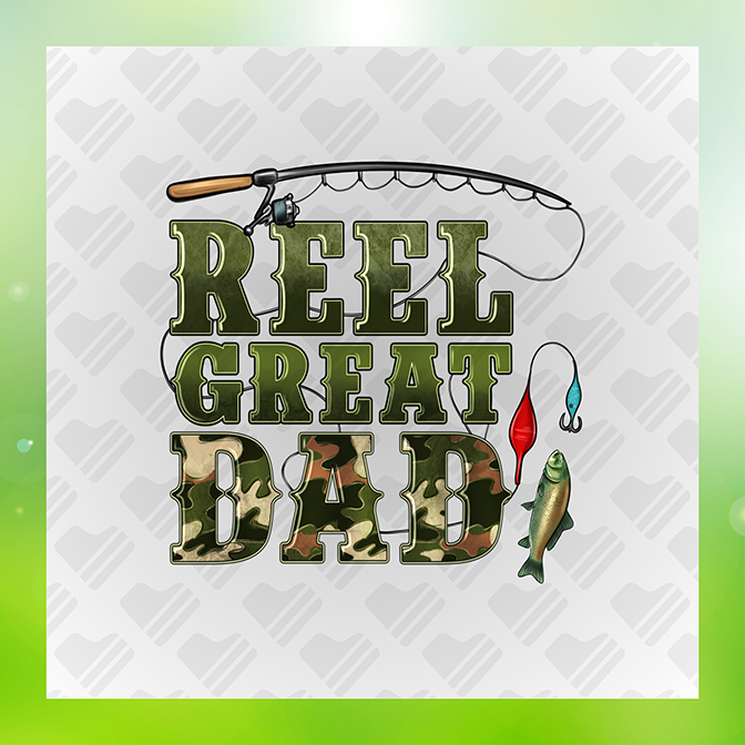 Reel Great Dad Father's Day Sticker