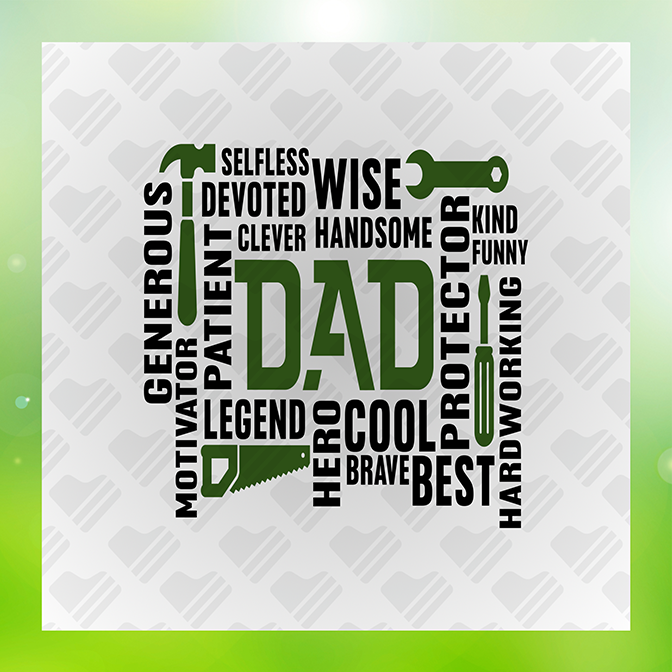 Generous Patient Dad Father's Day Sticker