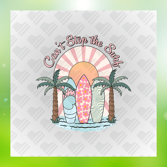 Can't Stop The Surf Summer Sticker