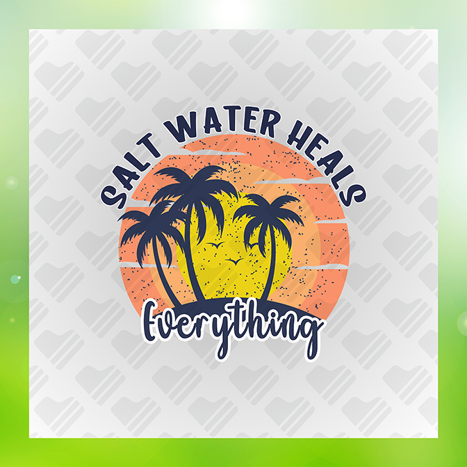 Salt Water Heal Sticker