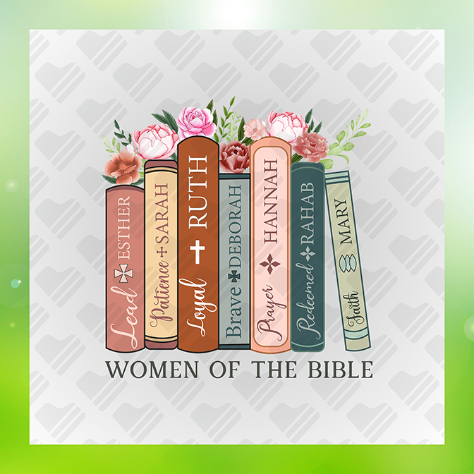 Women of The Bible Floral Christian Sticker