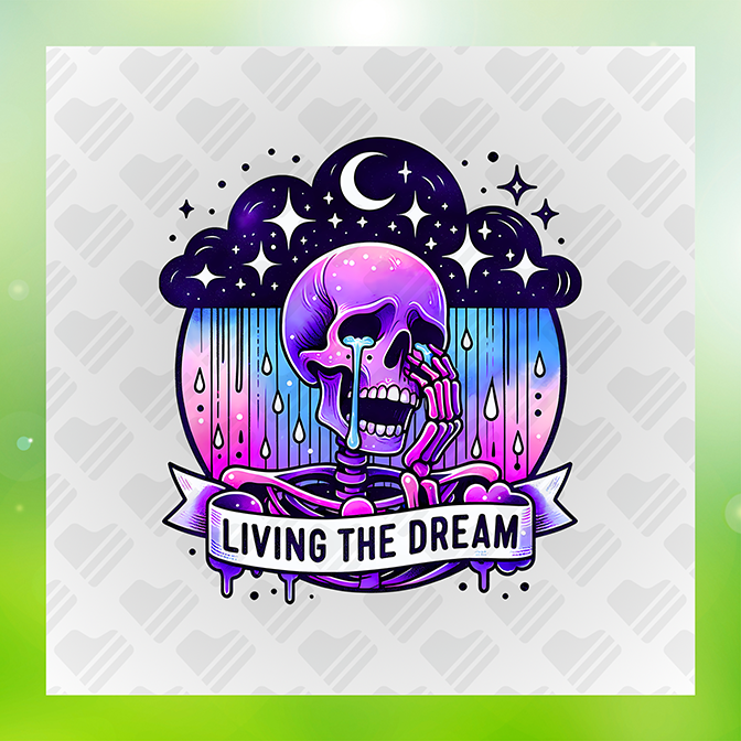 Living The Dream v2 Sticker