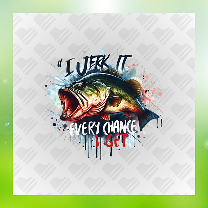 I Jerk It Fishing Sticker