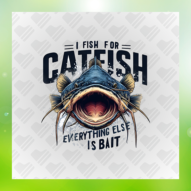 I Fish 4 Cat Fish Fishing Sticker