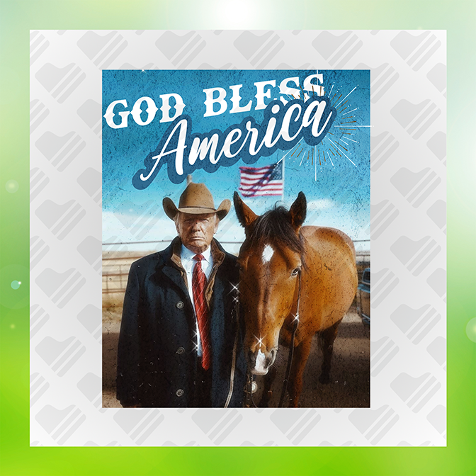 God Bless America Trump Sticker