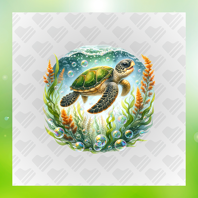 Turtle Under The Sea s Turtle Sticker