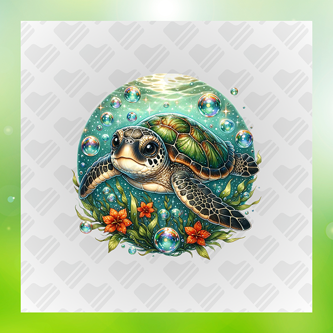 Turtle Under The Sea Ver.3 s Turtle Sticker