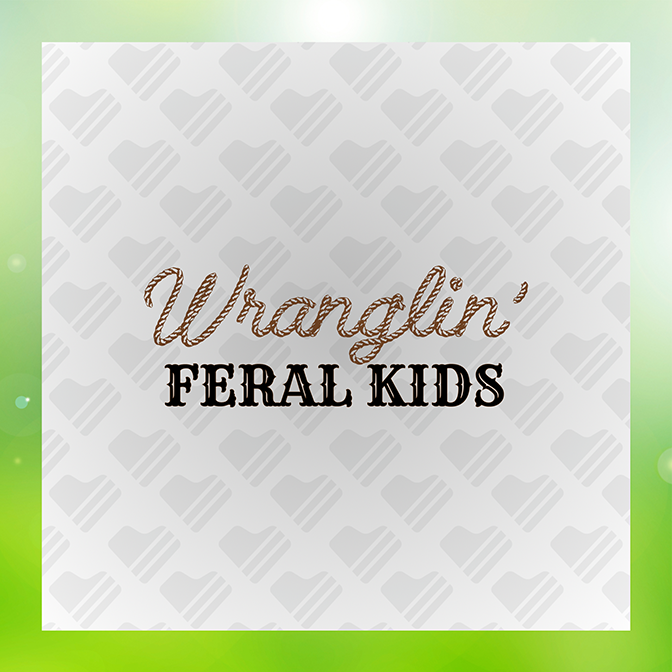 Wranglin Feral Kids Sticker
