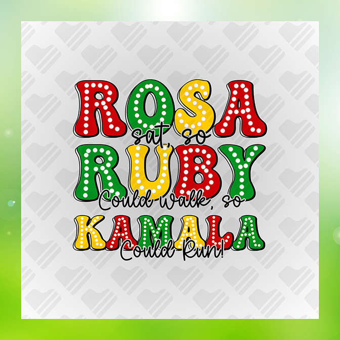 Rosa Ruby Kamala Juneteenth Sticker