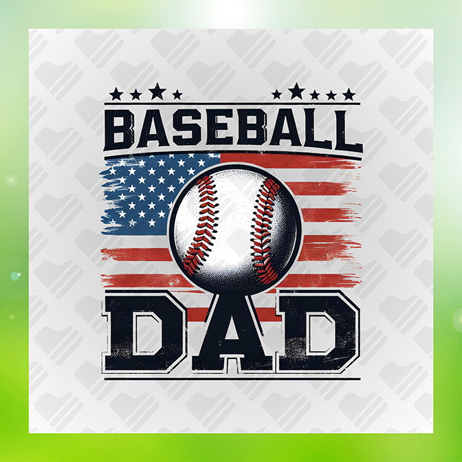 Baseball Dad Ver.2 Sticker