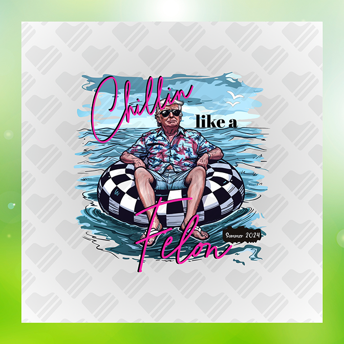 Chillin Like A Felon Trump Sticker