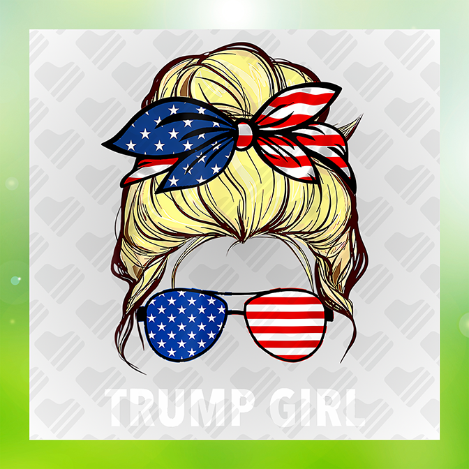 Trump Girl Ver.3 Trump Sticker