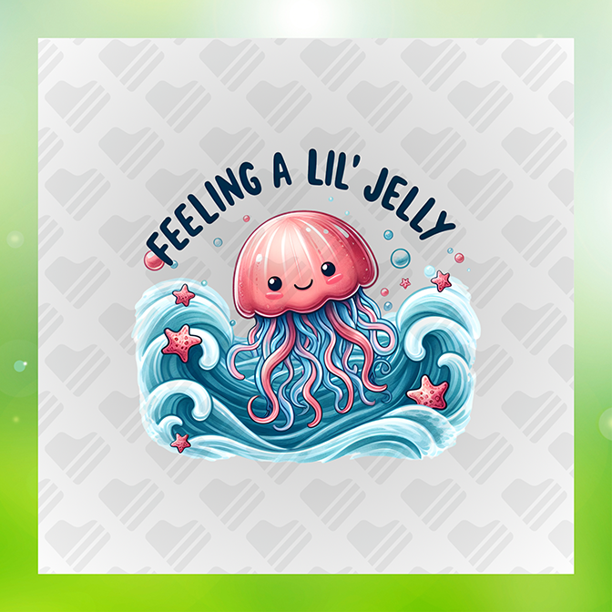 Feelin a lil' jelly Summer Sticker