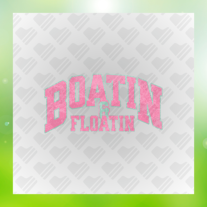 Boatin & Floatin Summer Sticker