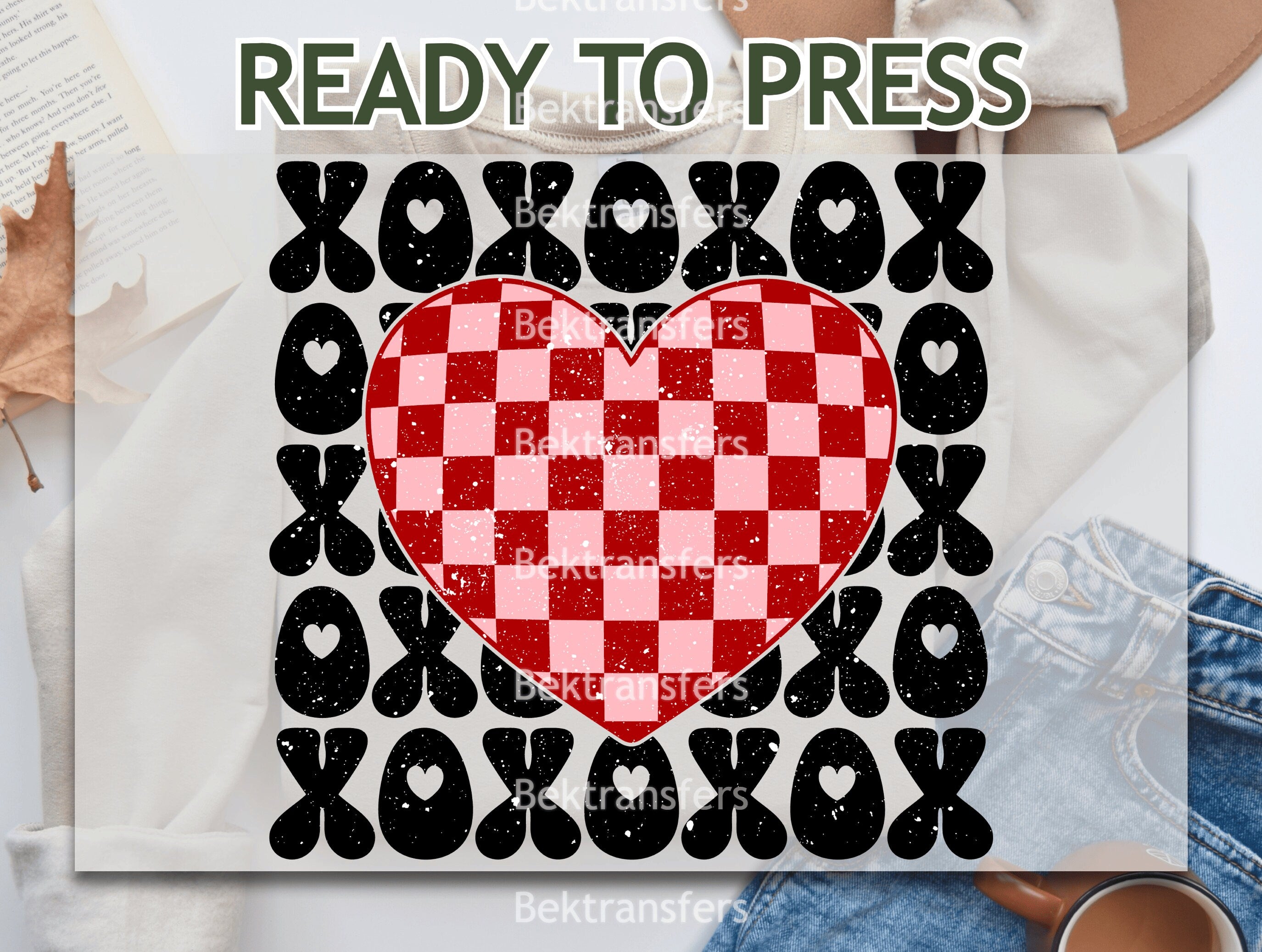 Valentine Hearts Transfer – One Heart Apparel